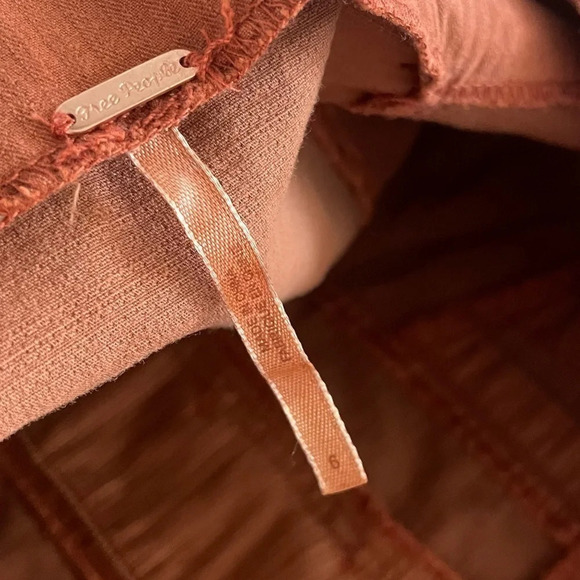 Free People Button Front Cotton Blend Skirt/ Every Minute Every Hour Mini Skirt - Picture 3 of 12